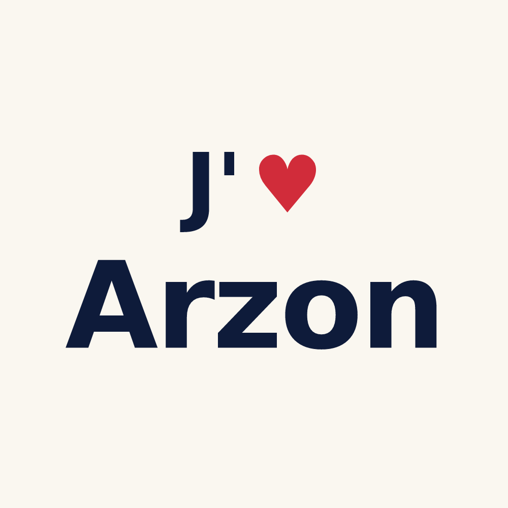 Tasse personnalisée Arzon — design J'aime Arzon