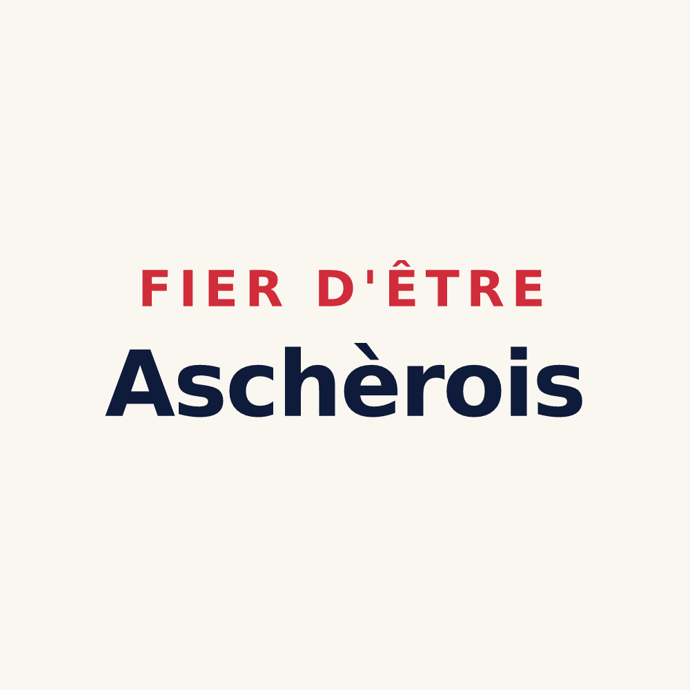 Tasse « Fier d'être Aschèrois » — design pour Aschères-le-Marché