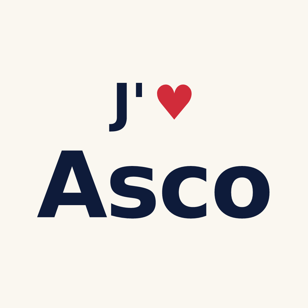 Tasse personnalisée Asco — design J'aime Asco