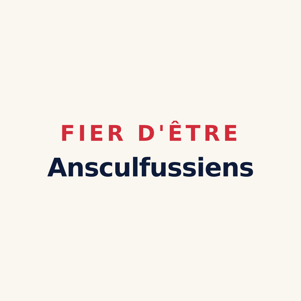 Tasse « Fier d'être Ansculfussiens » — design pour Ascoux