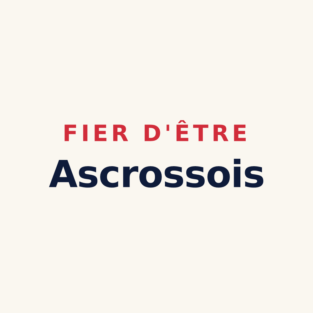 Tasse « Fier d'être Ascrossois » — design pour Ascros