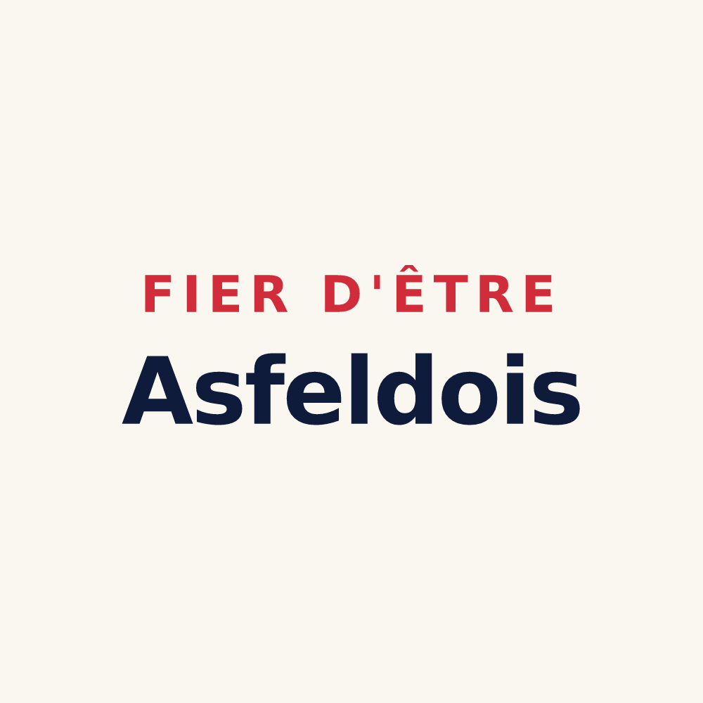 Tasse « Fier d'être Asfeldois » — design pour Asfeld