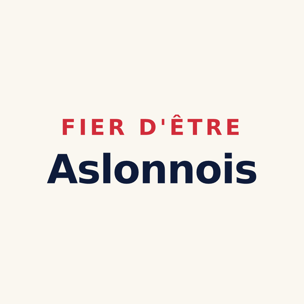 Tasse « Fier d'être Aslonnois » — design pour Aslonnes