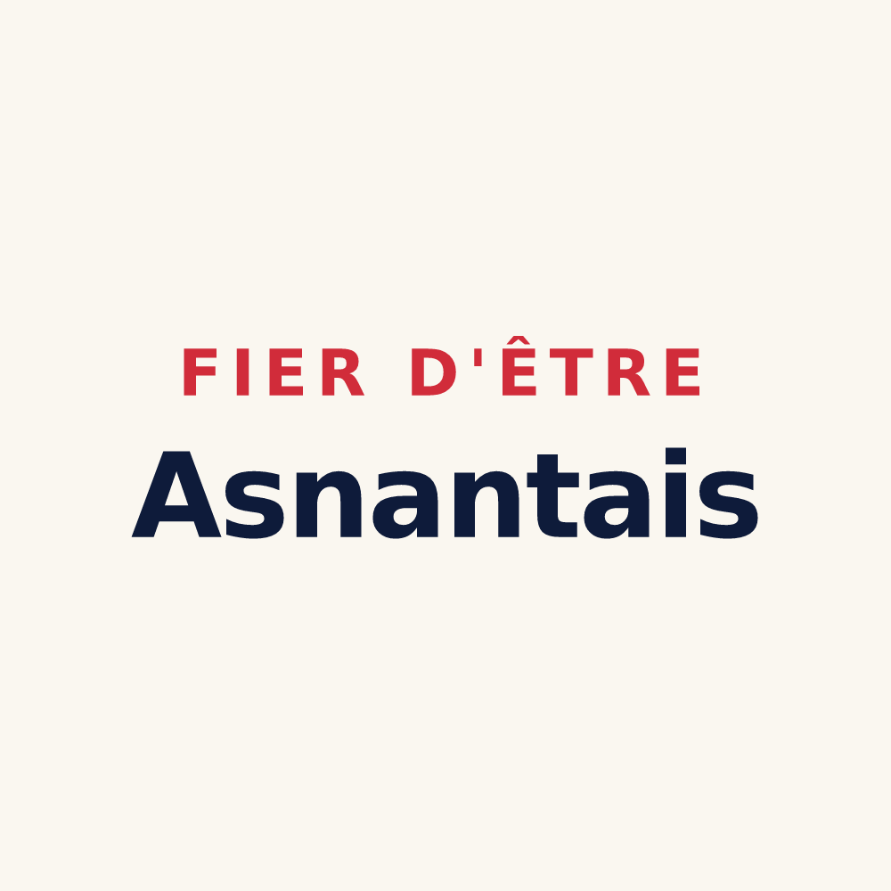 Tasse « Fier d'être Asnantais » — design pour Asnan