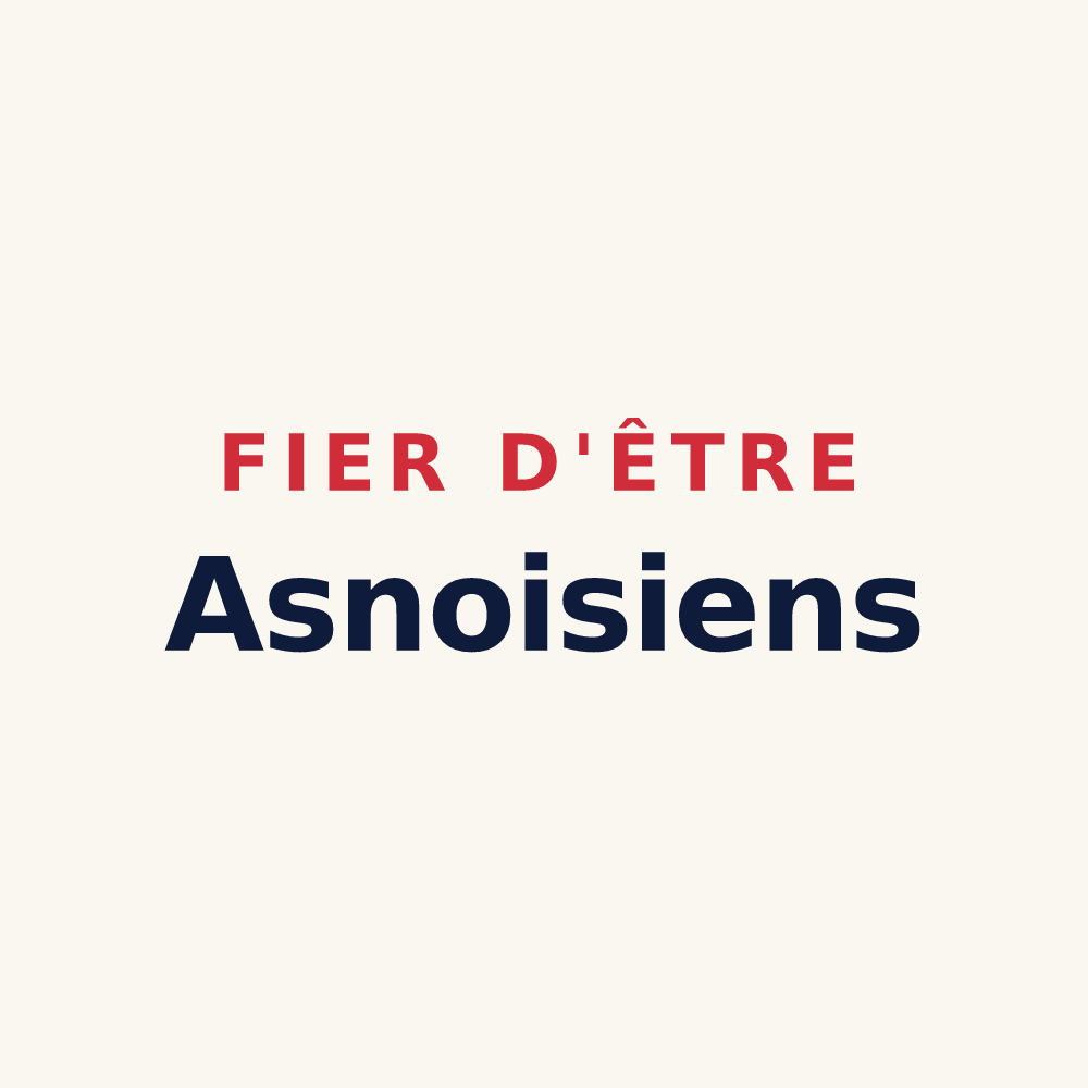 Tasse « Fier d'être Asnoisiens » — design pour Asnois