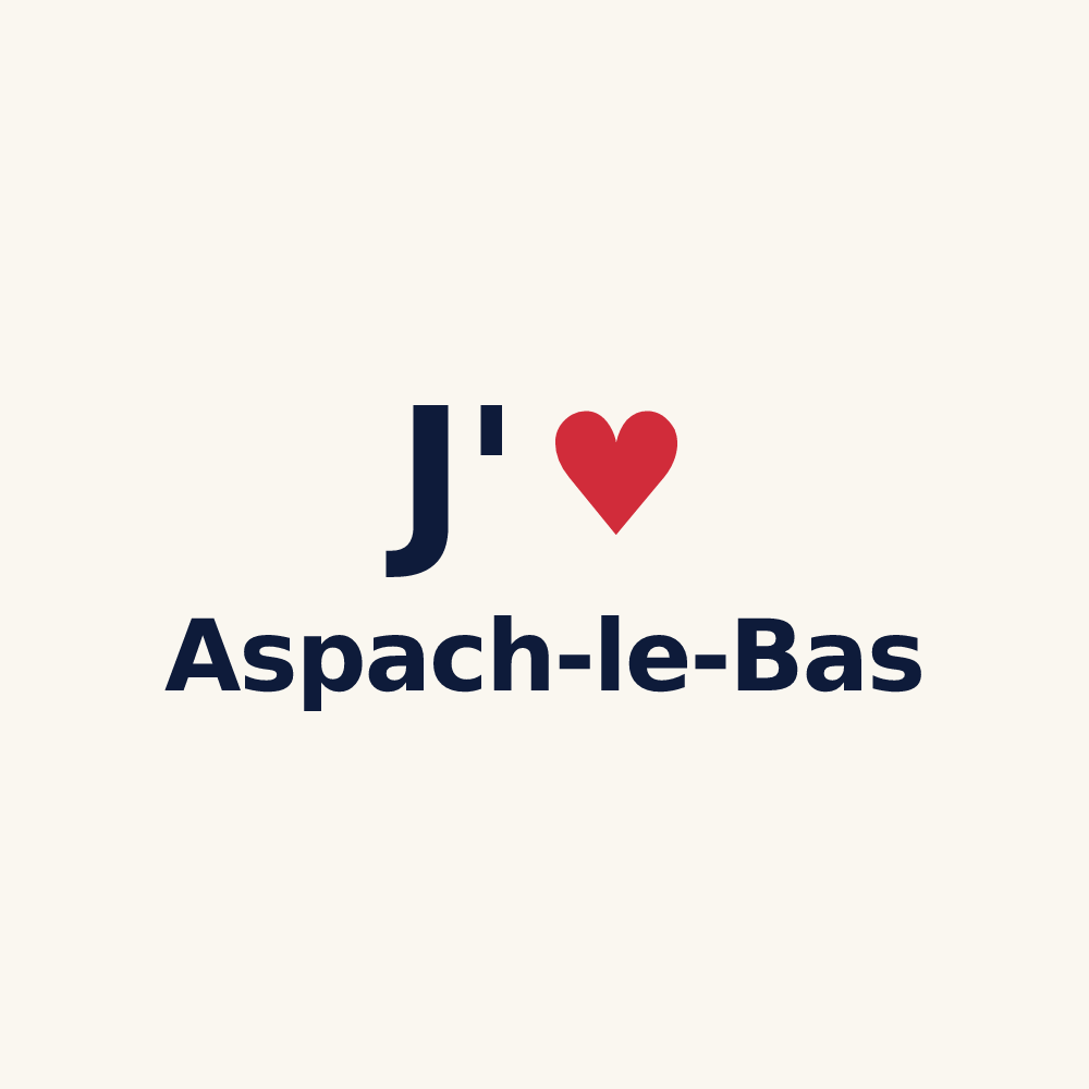 Tasse personnalisée Aspach-le-Bas — design J'aime Aspach-le-Bas
