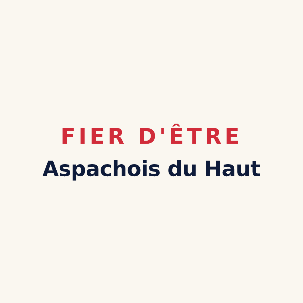 Tasse « Fier d'être Aspachois du Haut » — design pour Aspach-Michelbach