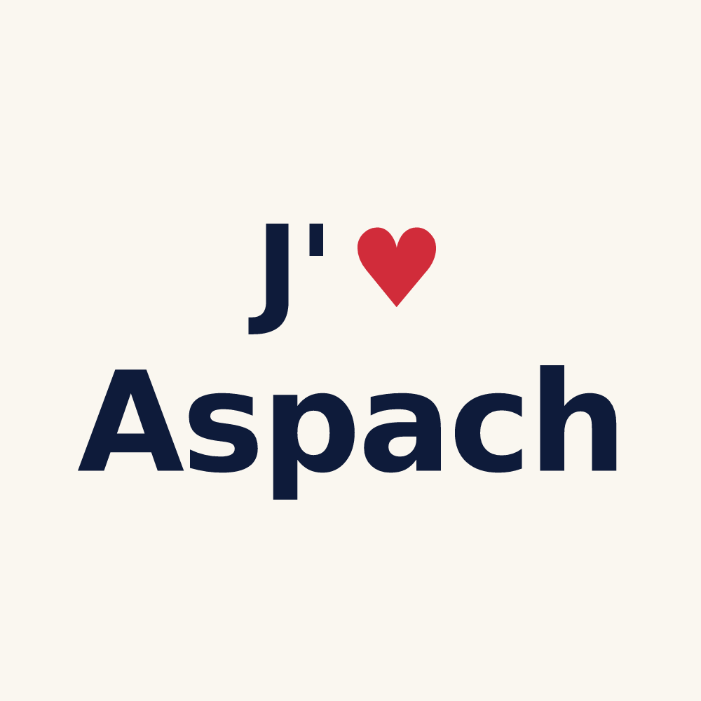 Tasse personnalisée Aspach — design J'aime Aspach