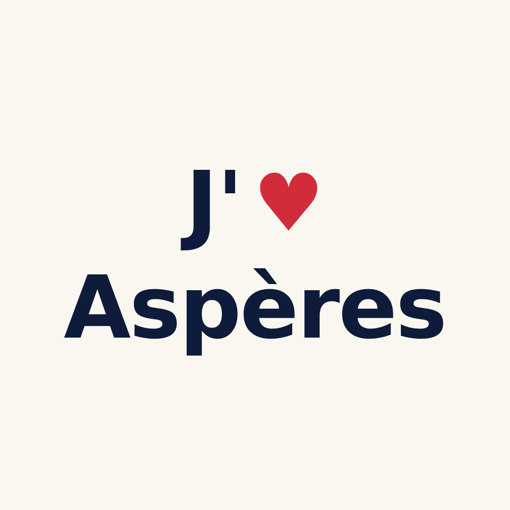 Tasse personnalisée Aspères — design J'aime Aspères