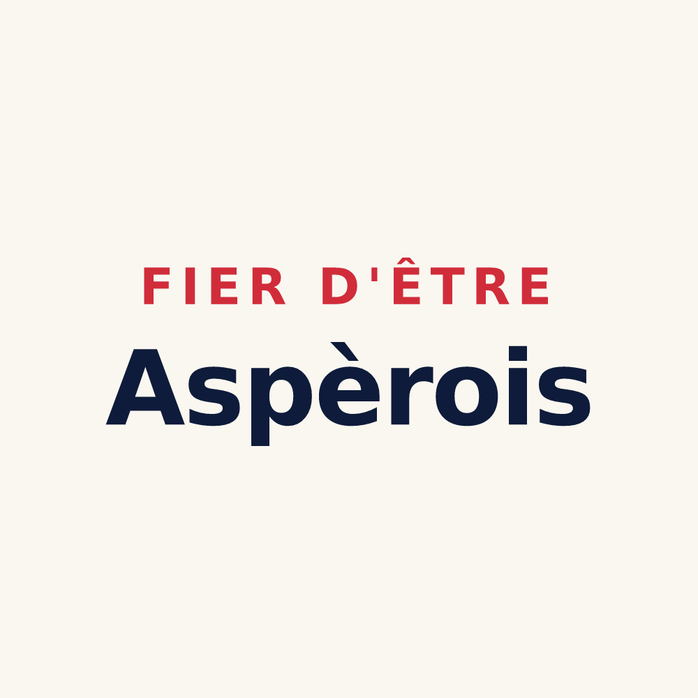 Tasse « Fier d'être Aspèrois » — design pour Aspères