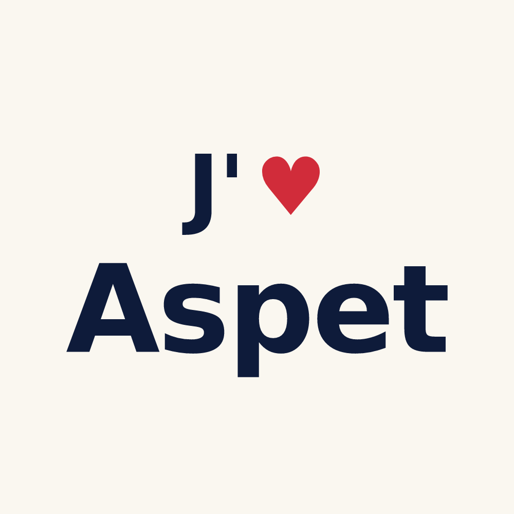 Tasse personnalisée Aspet — design J'aime Aspet