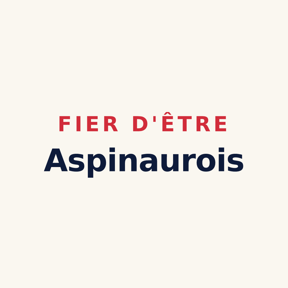 Tasse « Fier d'être Aspinaurois » — design pour Aspin-Aure