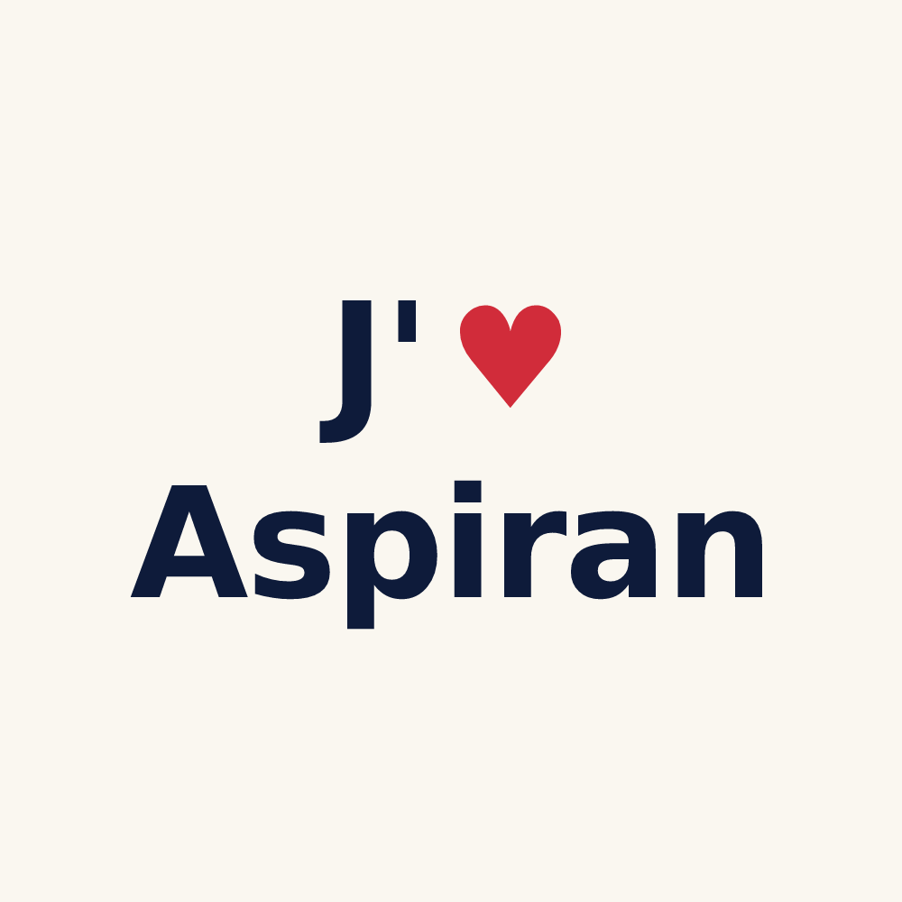 Tasse personnalisée Aspiran — design J'aime Aspiran