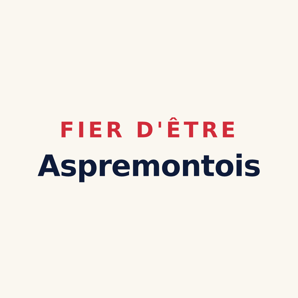 Tasse « Fier d'être Aspremontois » — design pour Aspremont