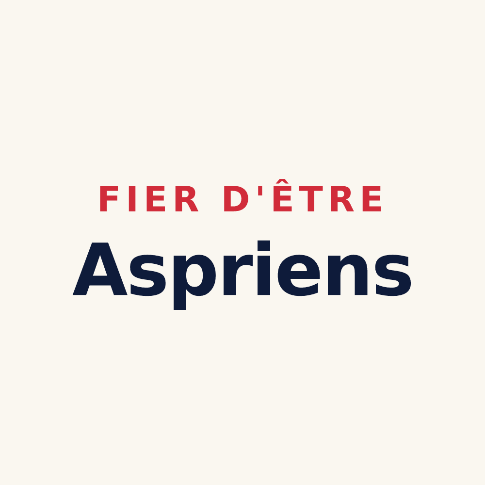 Tasse « Fier d'être Aspriens » — design pour Aspres-sur-Buëch