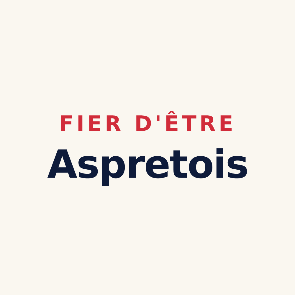Tasse « Fier d'être Aspretois » — design pour Aspret-Sarrat