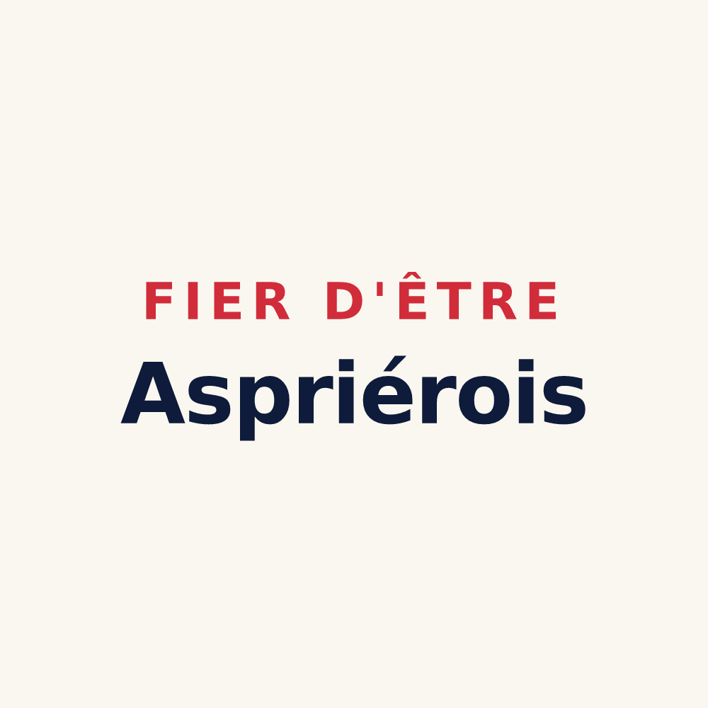 Tasse « Fier d'être Aspriérois » — design pour Asprières