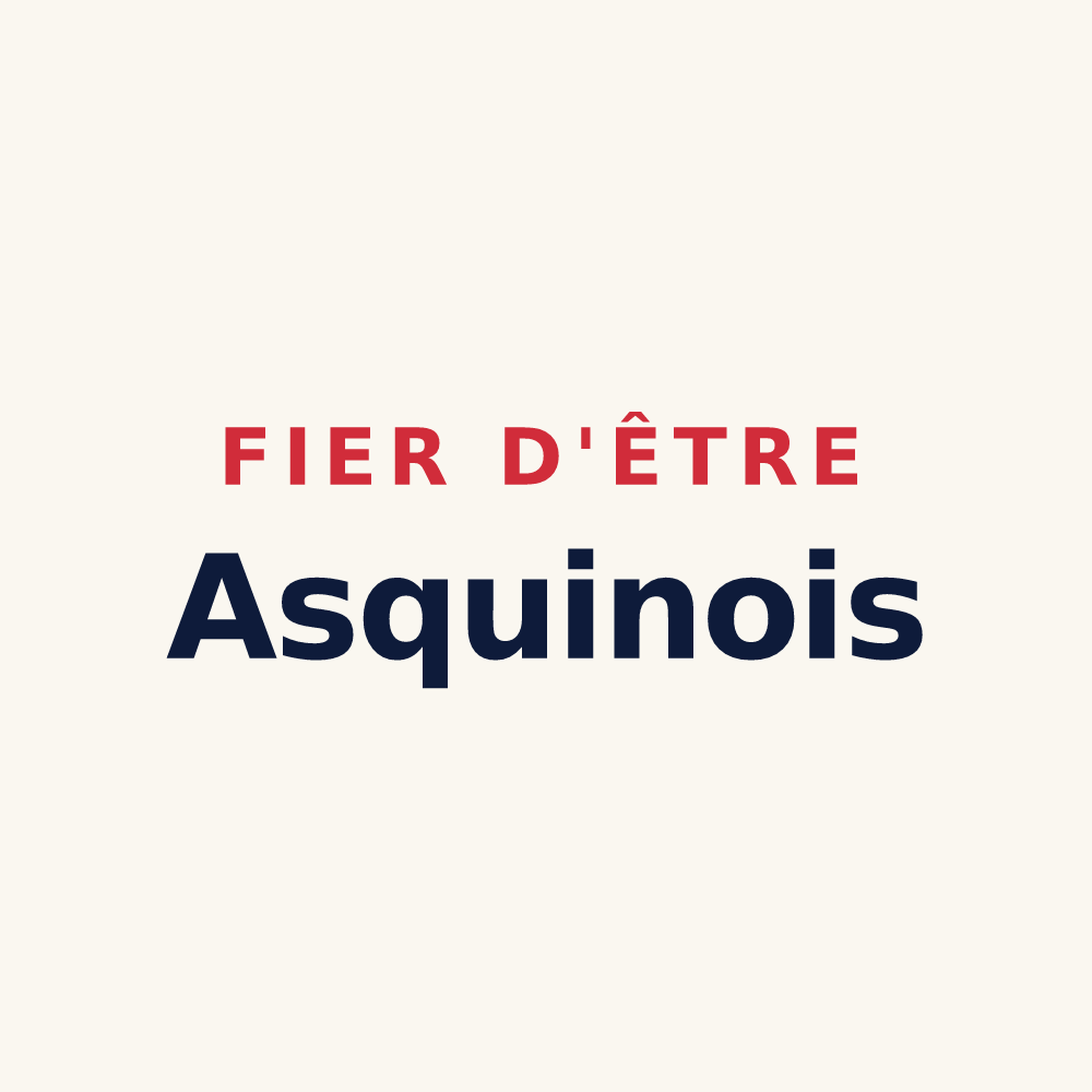 Tasse « Fier d'être Asquinois » — design pour Asquins