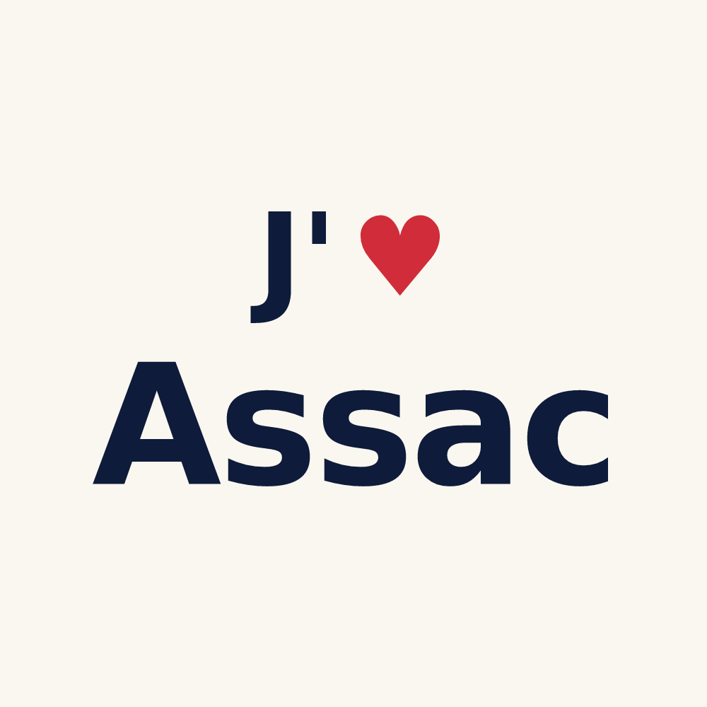 Tasse personnalisée Assac — design J'aime Assac