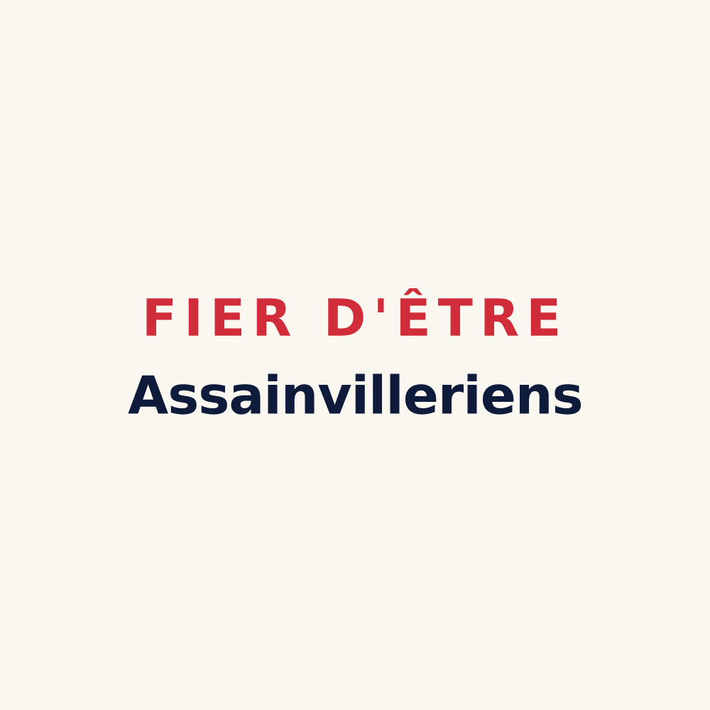 Tasse « Fier d'être Assainvilleriens » — design pour Assainvillers