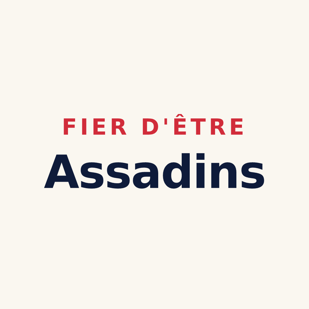 Tasse « Fier d'être Assadins » — design pour Assas