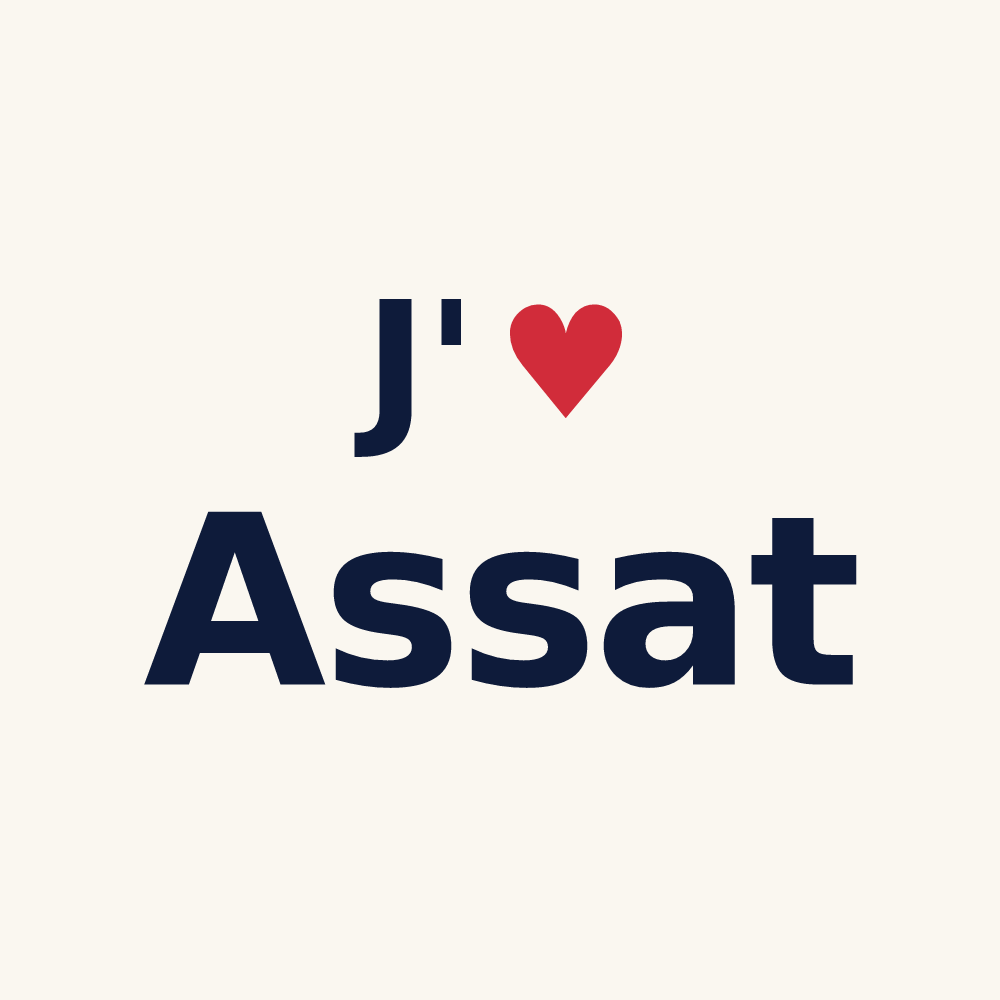 Tasse personnalisée Assat — design J'aime Assat