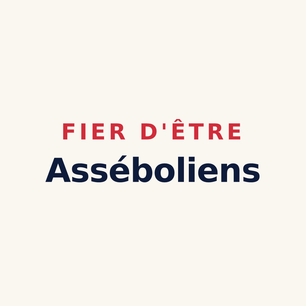 Tasse « Fier d'être Asséboliens » — design pour Assé-le-Boisne