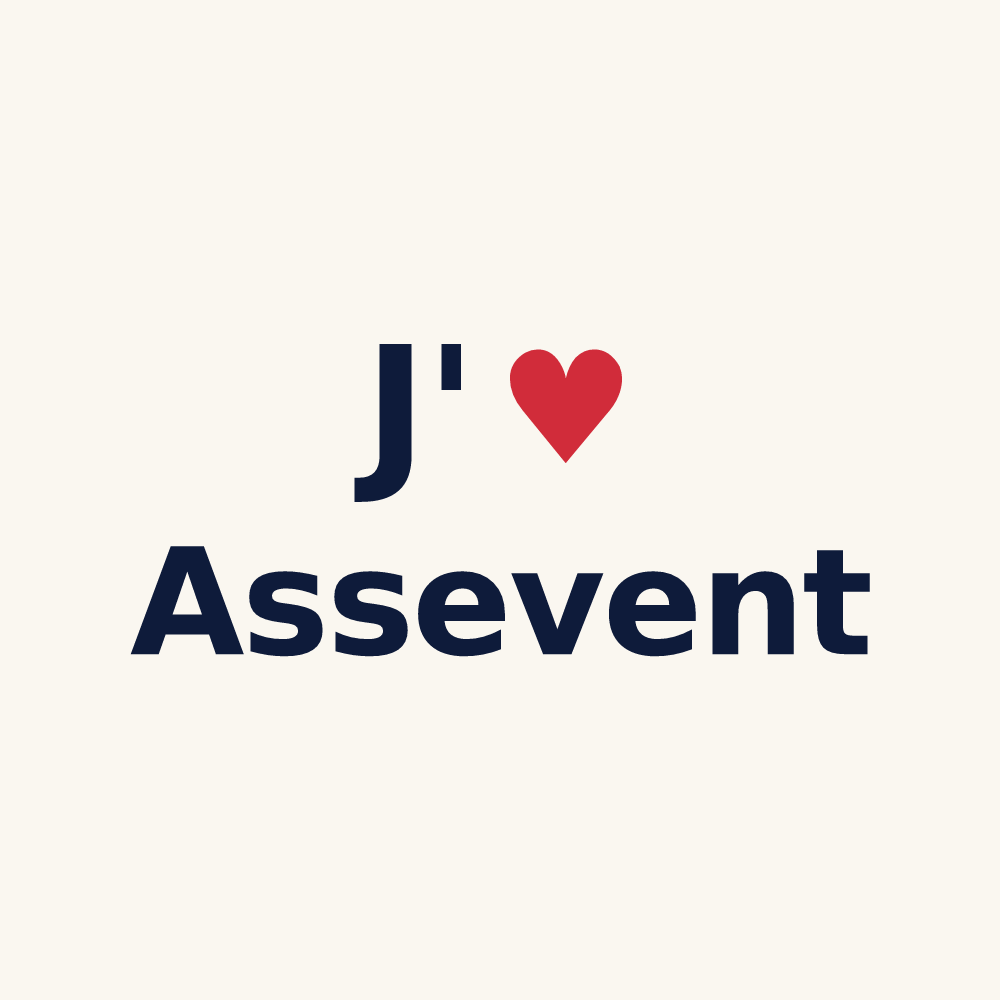 Tasse personnalisée Assevent — design J'aime Assevent