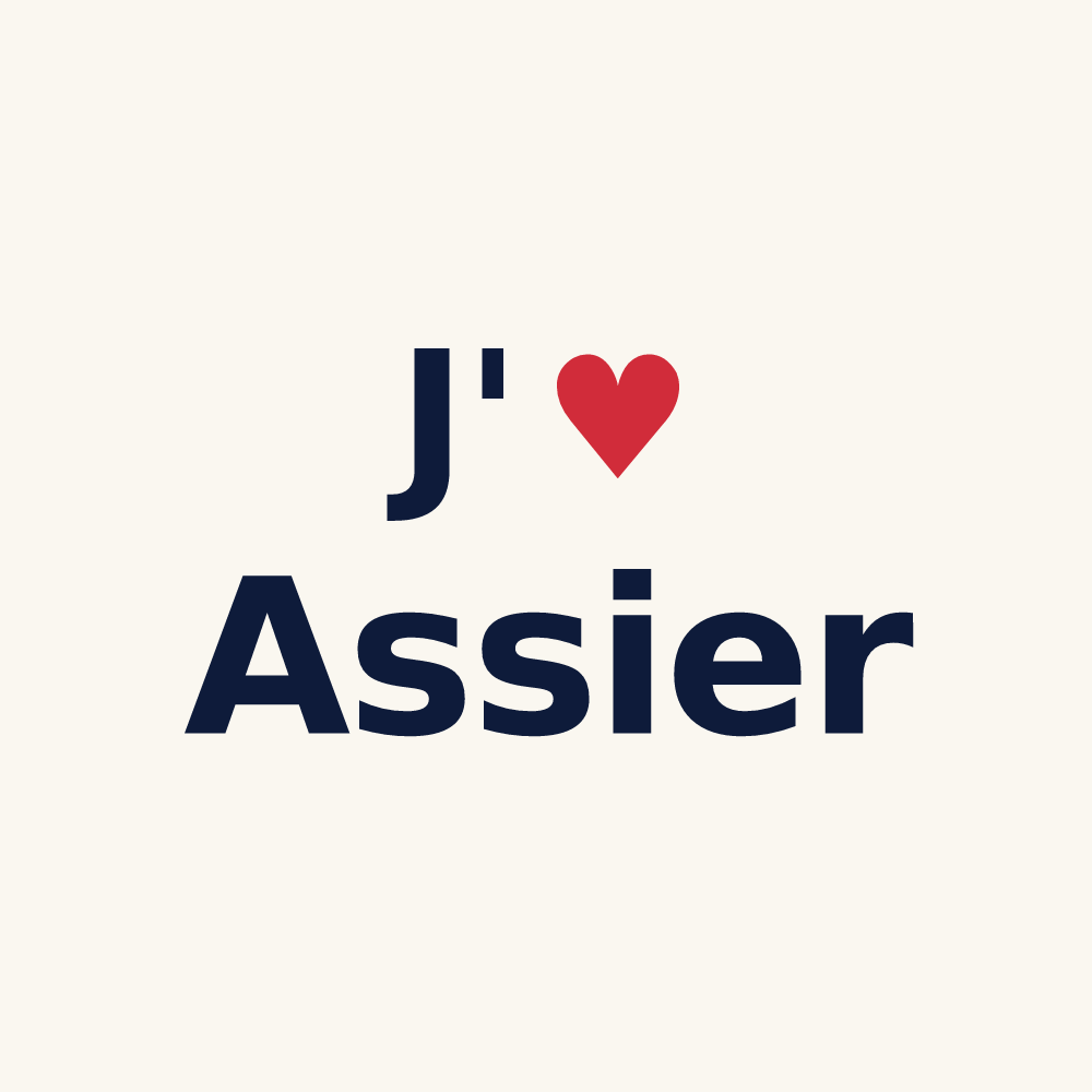 Tasse personnalisée Assier — design J'aime Assier