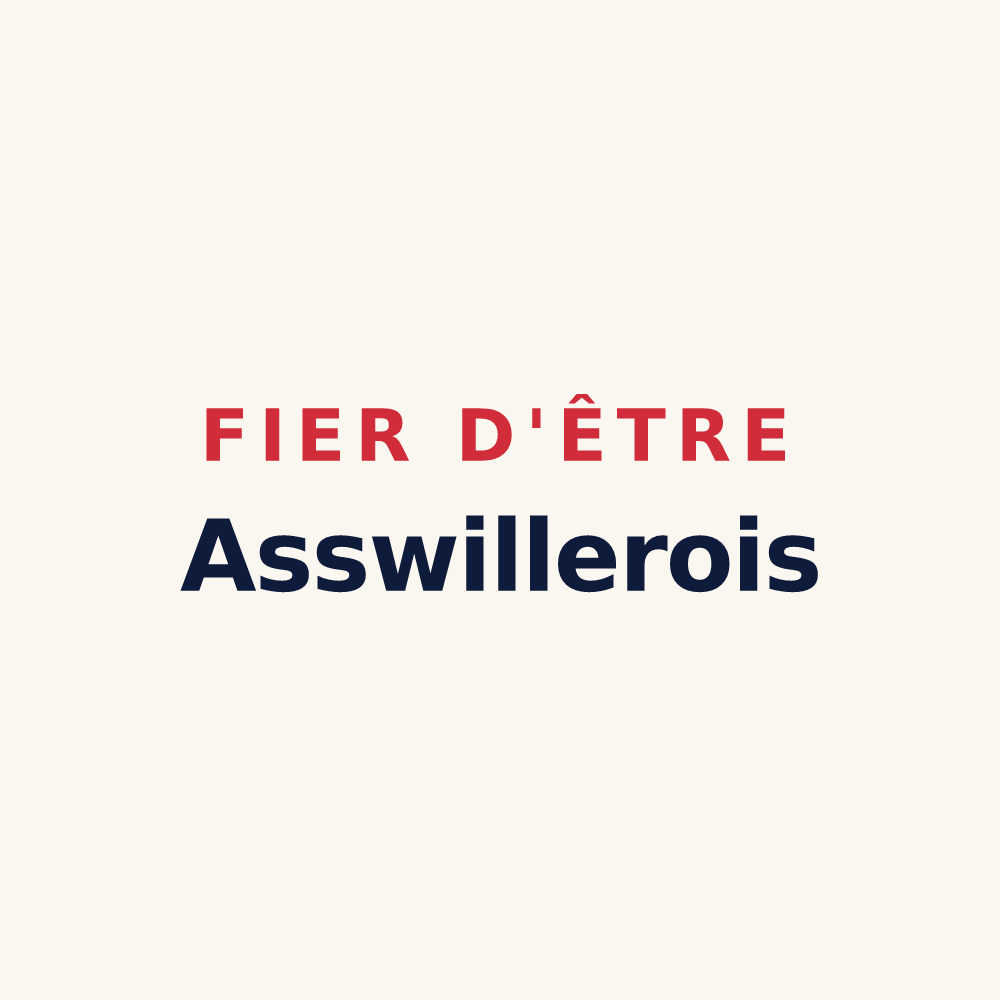 Tasse « Fier d'être Asswillerois » — design pour Asswiller