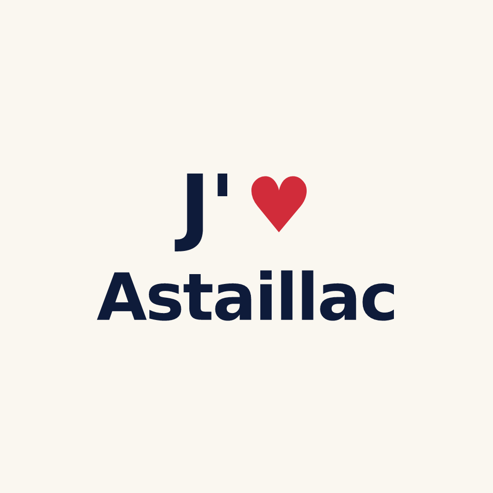 Tasse personnalisée Astaillac — design J'aime Astaillac