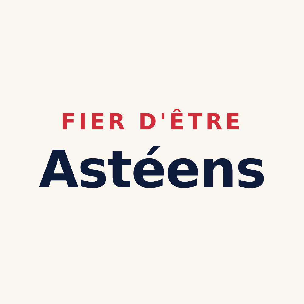 Tasse « Fier d'être Astéens » — design pour Asté