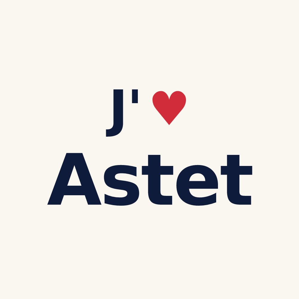 Tasse personnalisée Astet — design J'aime Astet