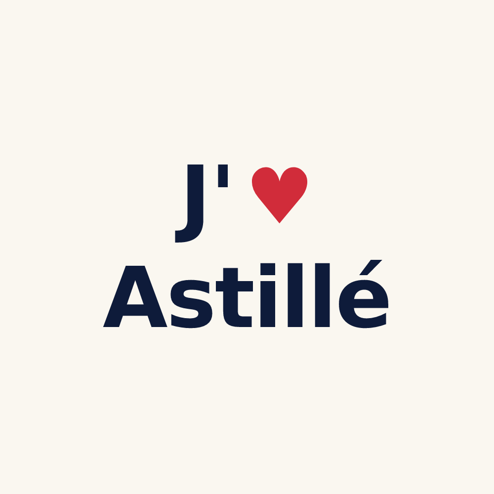 Tasse personnalisée Astillé — design J'aime Astillé