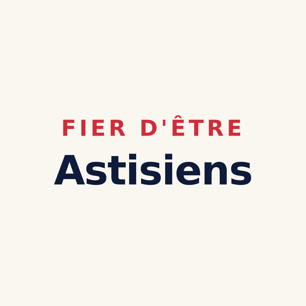 Tasse « Fier d'être Astisiens » — design pour Astis