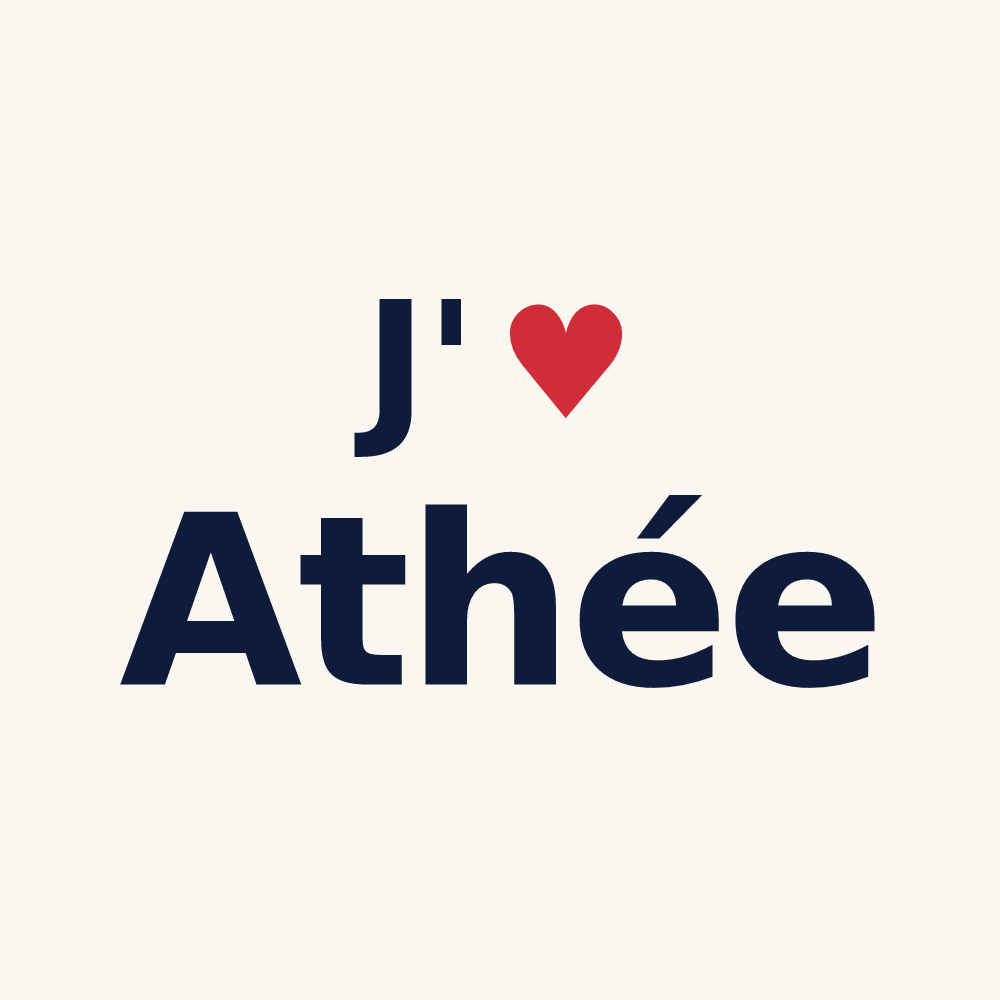 Tasse personnalisée Athée — design « J'aime Athée » imprimé sur la tasse