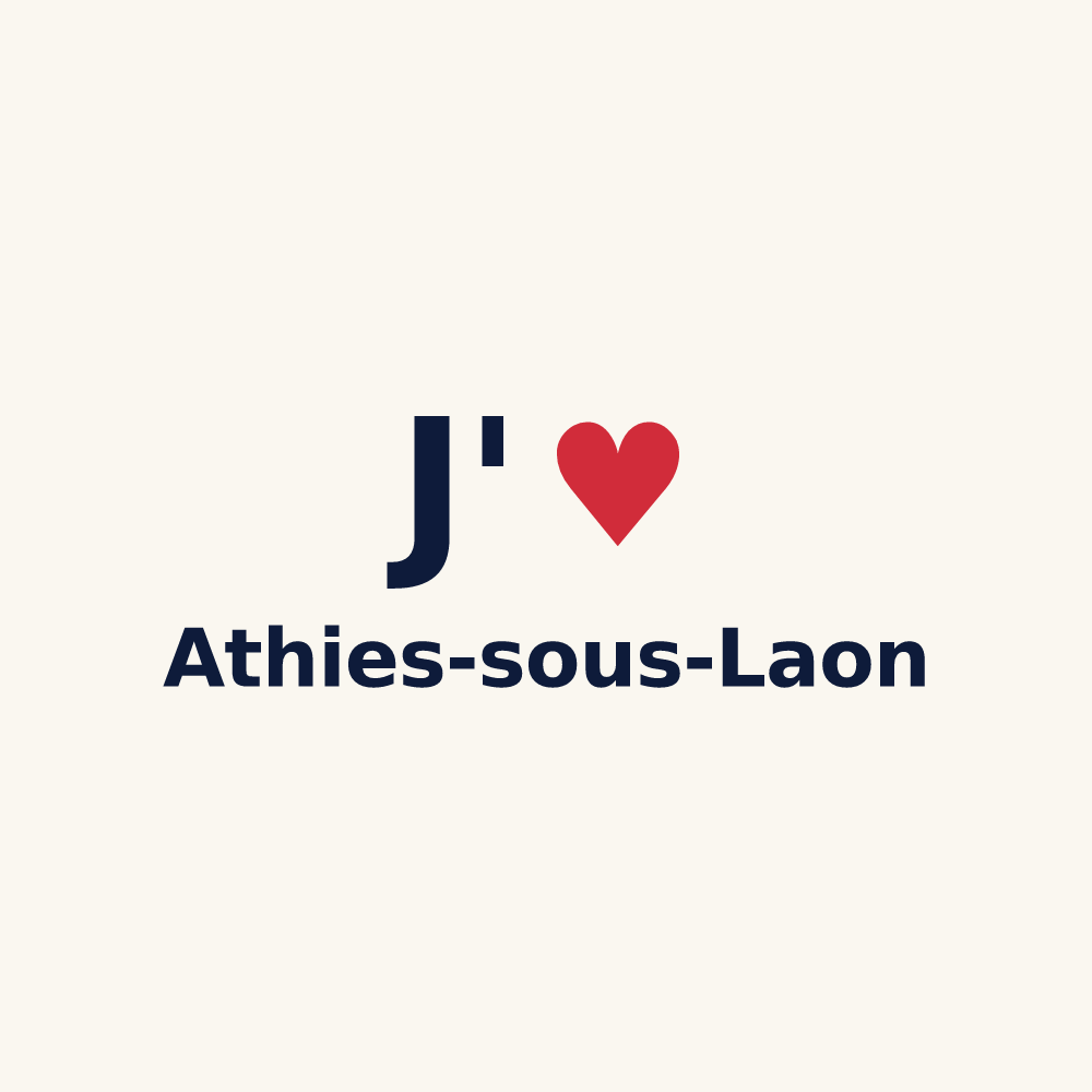 Tasse personnalisée Athies-sous-Laon — design J'aime Athies-sous-Laon