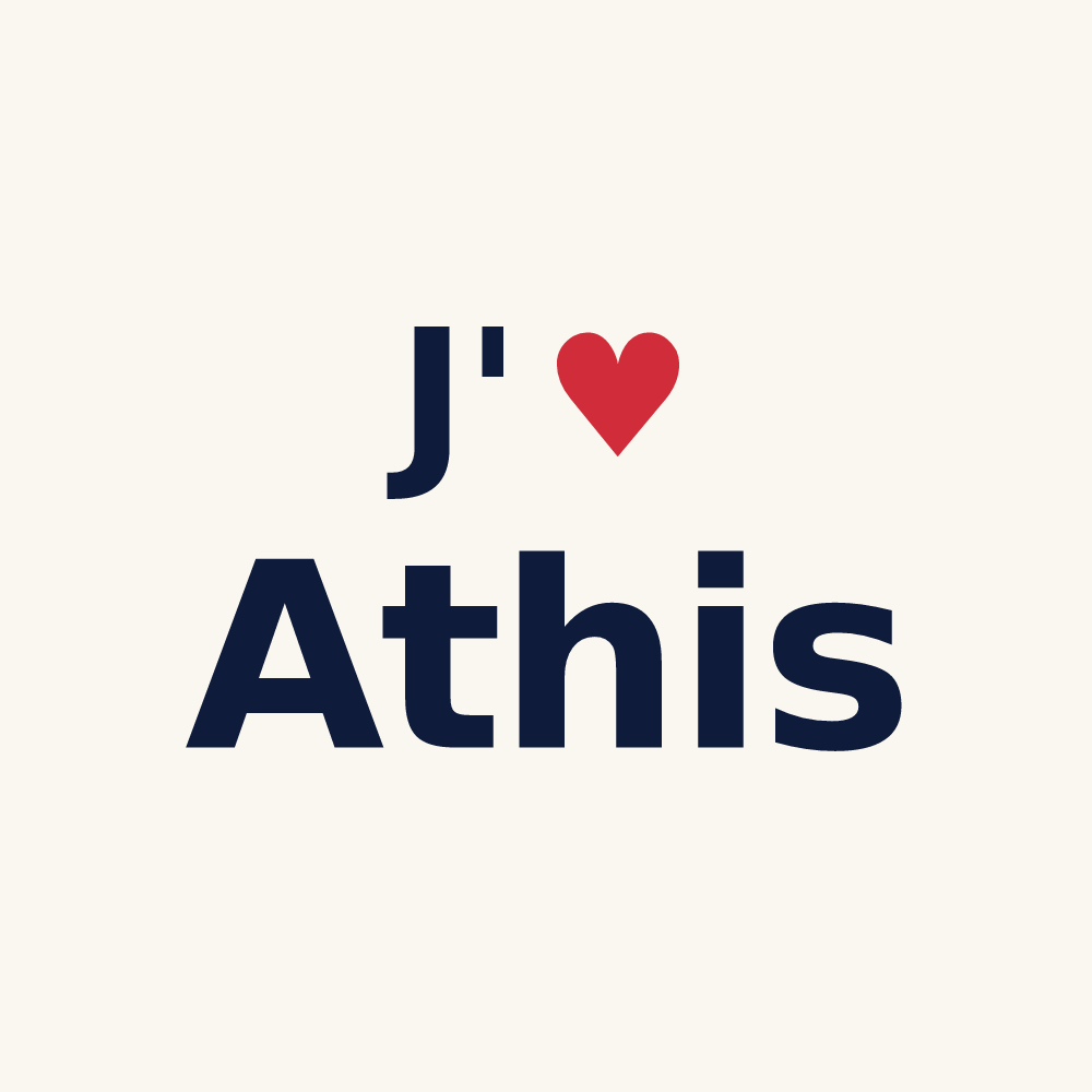 Tasse personnalisée Athis — design J'aime Athis
