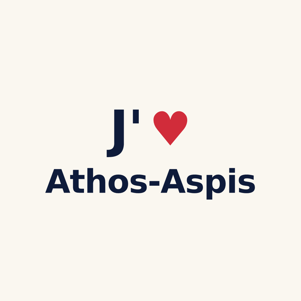 Tasse personnalisée Athos-Aspis — design J'aime Athos-Aspis