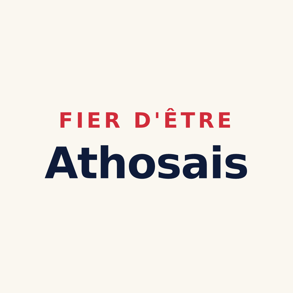 Tasse « Fier d'être Athosais » — design pour Athos-Aspis