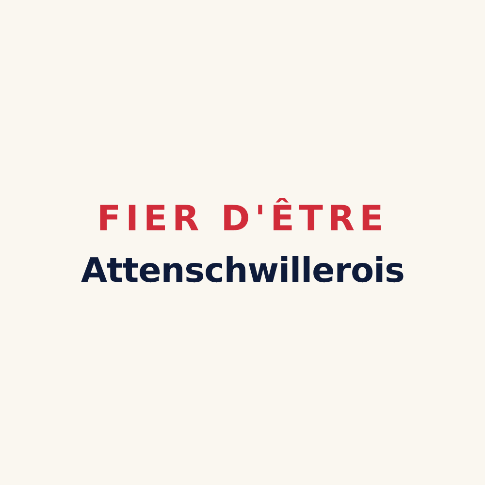 Tasse « Fier d'être Attenschwillerois » — design pour Attenschwiller