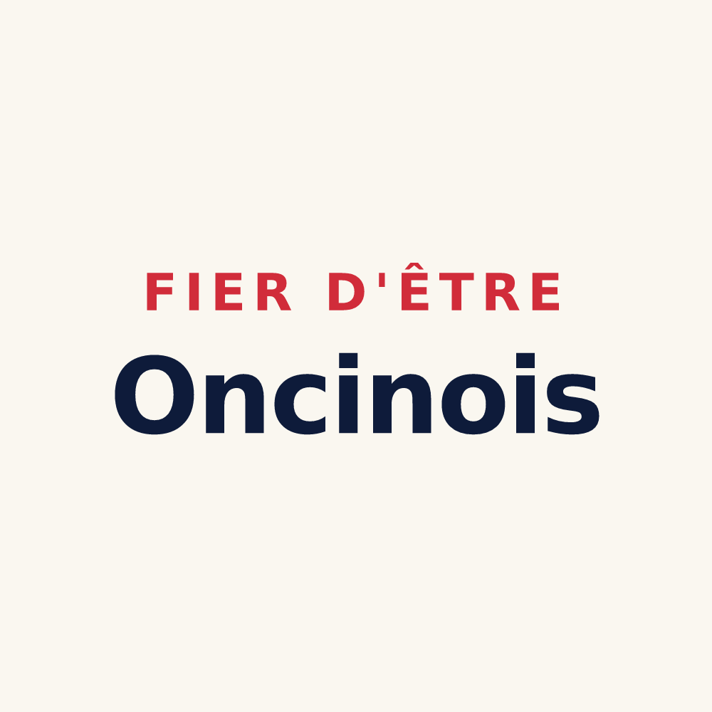 Tasse « Fier d'être Oncinois » — design pour Attignat-Oncin