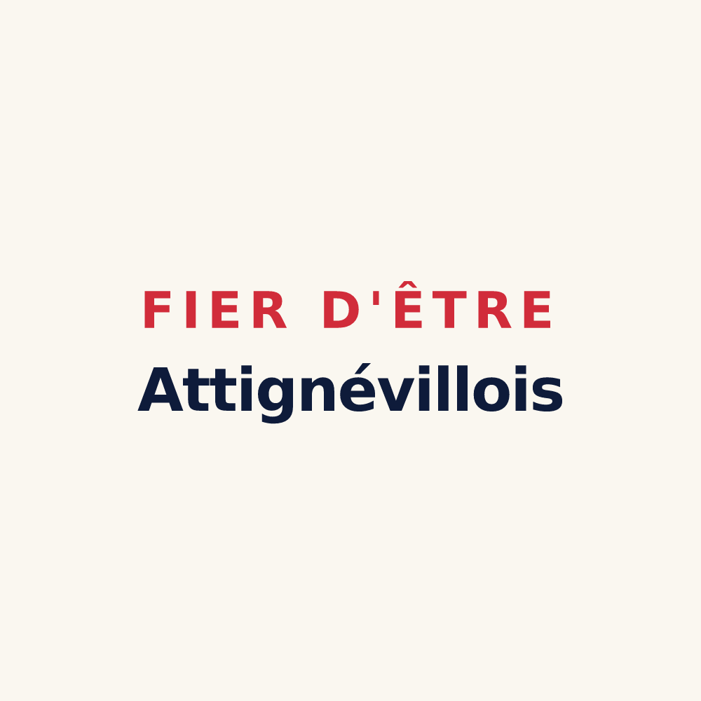Tasse « Fier d'être Attignévillois » — design pour Attignéville