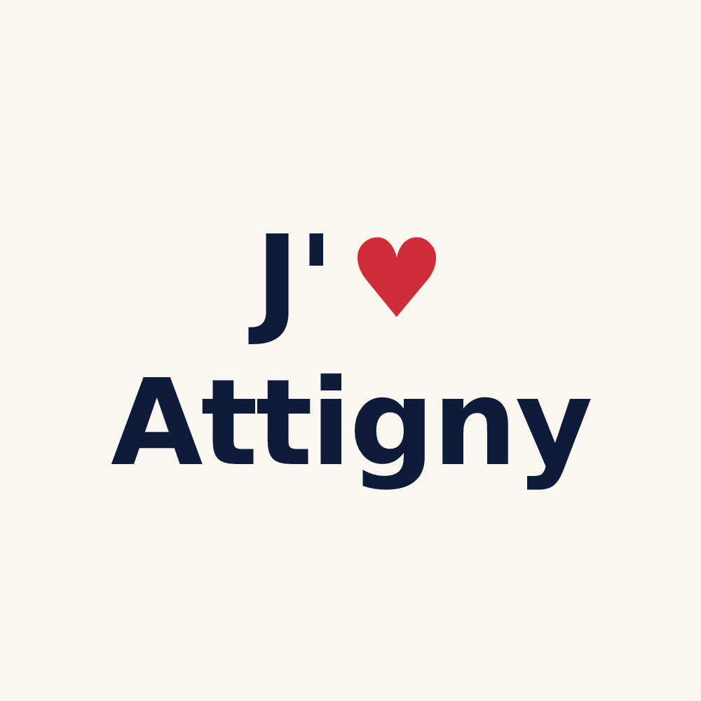 Tasse personnalisée Attigny — design J'aime Attigny