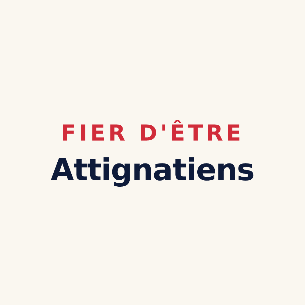 Tasse « Fier d'être Attignatiens » — design pour Attigny