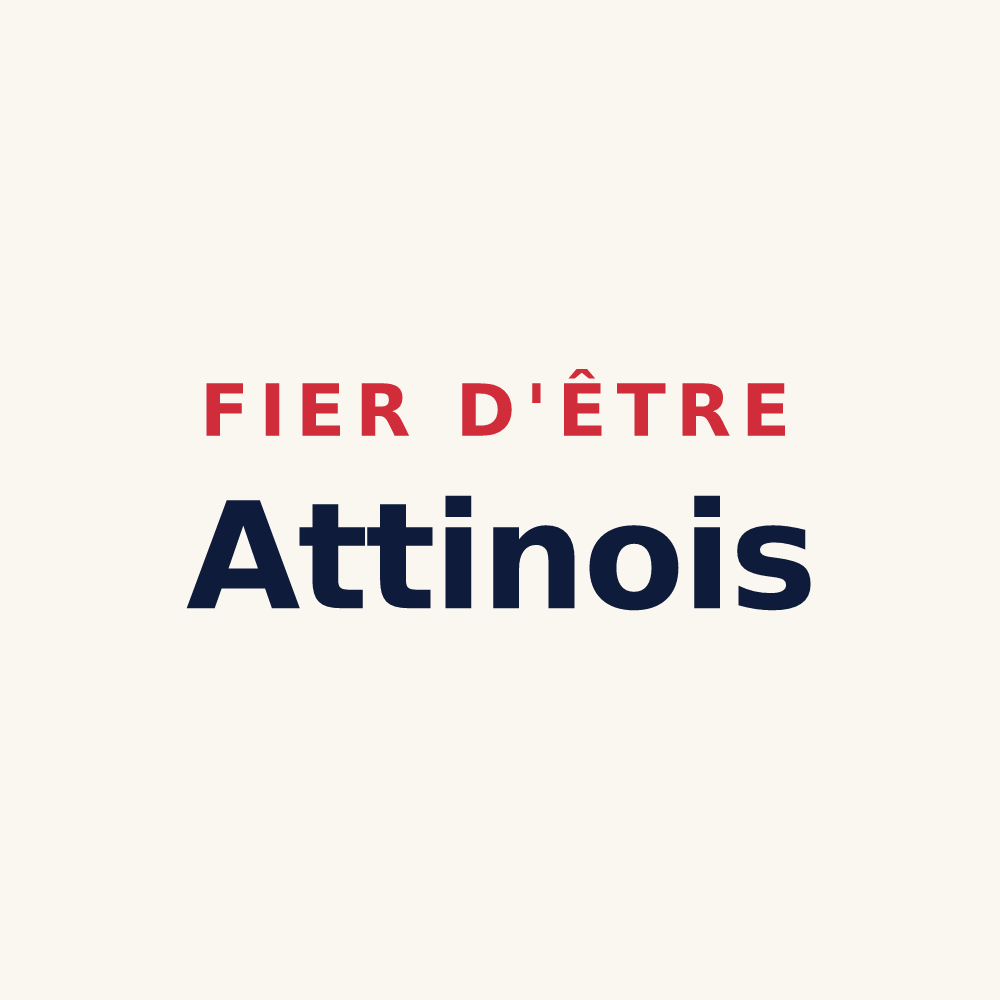 Tasse « Fier d'être Attinois » — design pour Attin