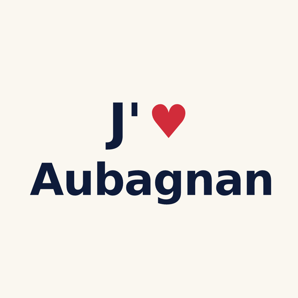 Tasse personnalisée Aubagnan — design J'aime Aubagnan