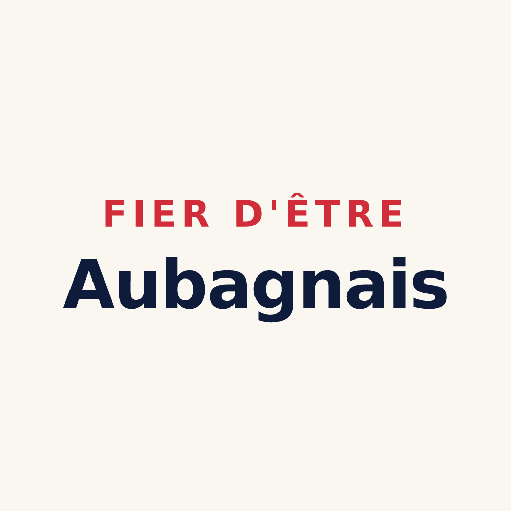 Tasse « Fier d'être Aubagnais » — design pour Aubagne