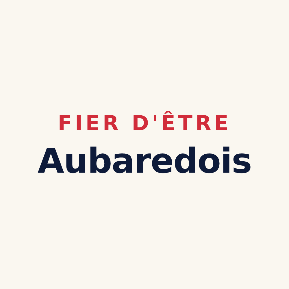 Tasse « Fier d'être Aubaredois » — design pour Aubarède