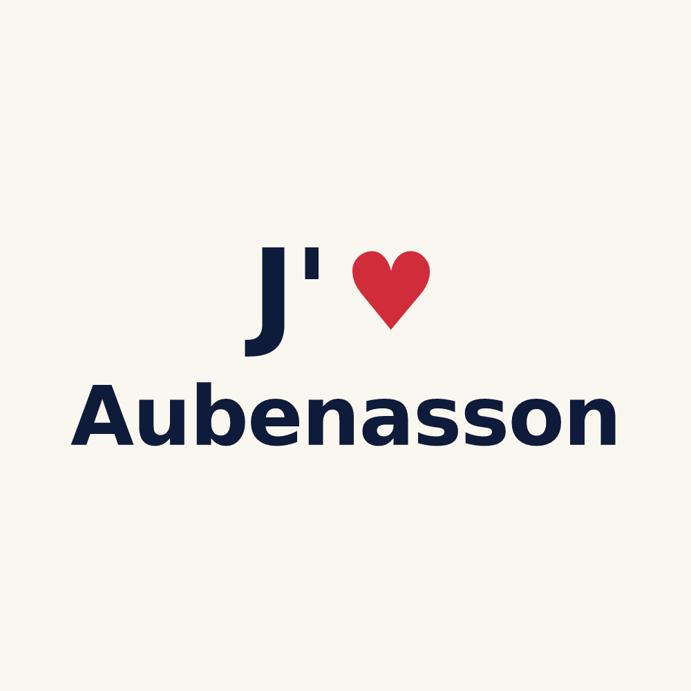 Tasse personnalisée Aubenasson — design J'aime Aubenasson